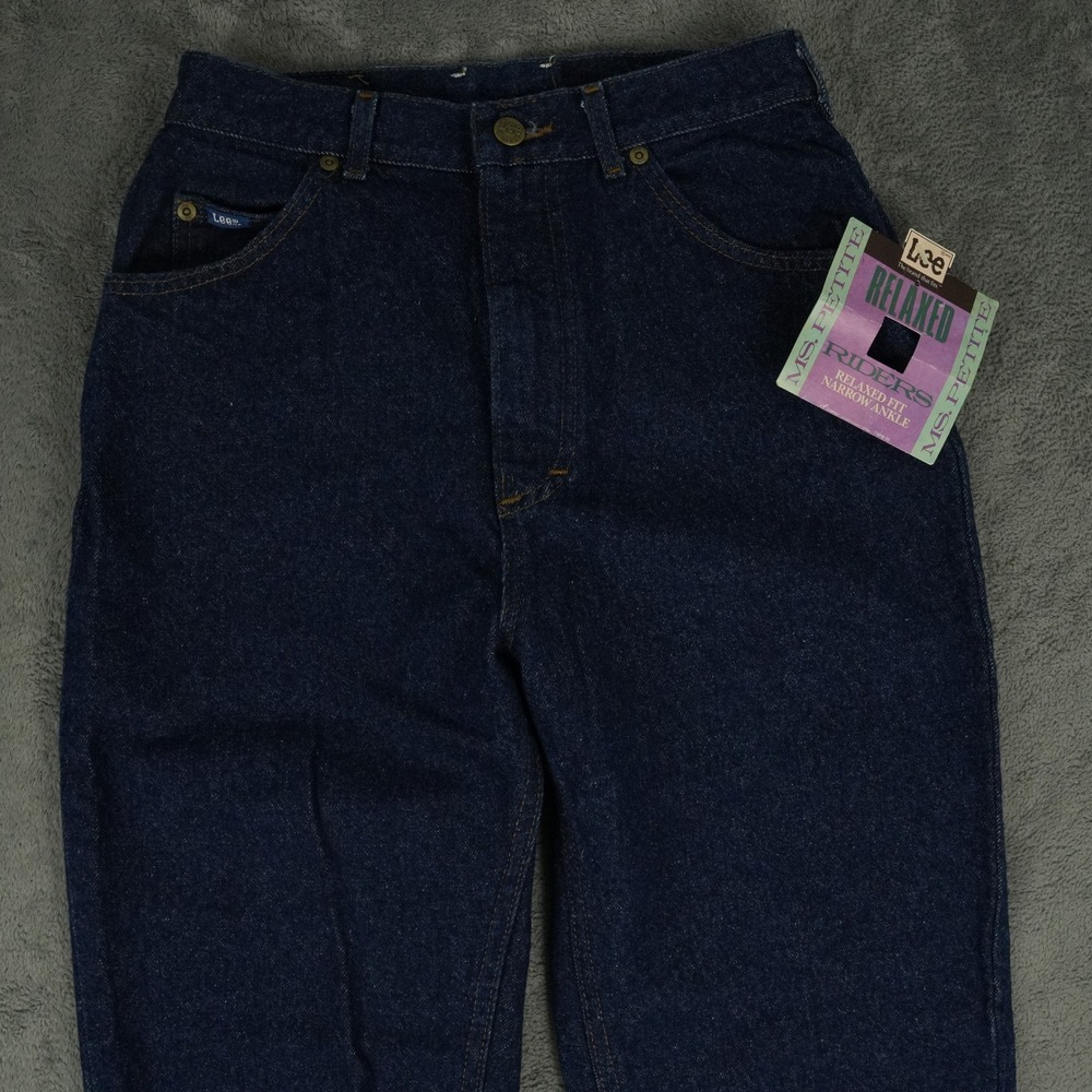 Lee Rider Jeans Women 10P (26x28) Blue Relaxed Fit Narrow Ankle USA Vintage‎